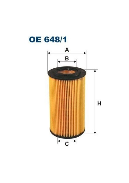 Fıltron OE648.1 - Yağ Filtresi Astra G 2.0-2.2dtı-Vectra B-C 2.0-2.2dtı-Omega B-Sıgnum-Sımtra-Frontera 2.2dth