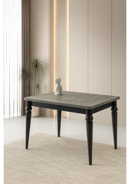 Yandan Açılır Büyüyen Yemek Masası Gümüş Gri 60 x 90 cm Sadece Masa Fiyatıdır