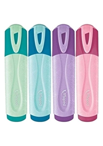 Fosforlu Kalemler Glitter Pastel 4'lü Set Renkli ve Eğlenceli Tasarım indirimleri