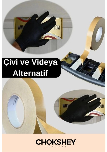 Uzun Ömürlü Süngerli Ultra Yapışkan Iç Dış Mekan Çok Amaçlı Çift Taraflı Köpük Bant 18MMX2M 1 Adet fırsatları