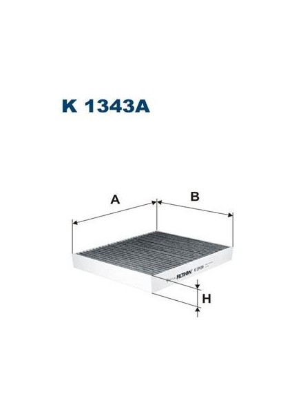 Fıltron K1343A - Kabin Filtresi Karbonlu Insıgnıa B 18 Astra K 16 Merıva B 10 Mokka 13 Aveo T300 11 Cruze Trax 09