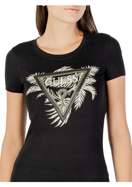 Triangle Kadın Siyah Slim Fit T-Shirt W5YI13J1314-JBLK