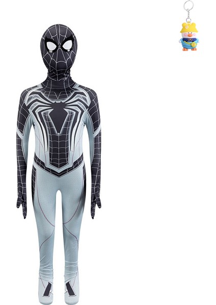 Miles Siyah Örümcek Adam Etkinlik Parti Jumpsuit Erkekler ve Kadınlar Örümcek Adam Parti Kostüm Takımı (Yurt Dışından)