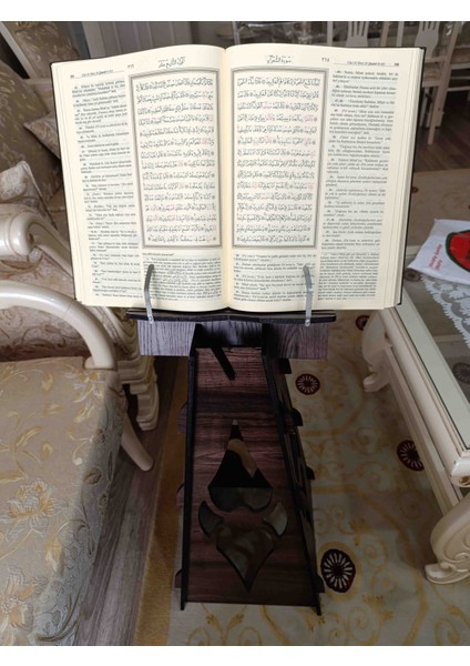 Ahşap Ayaklı Kuran Okuma Rahlesi Kabe Görseli fiyatları