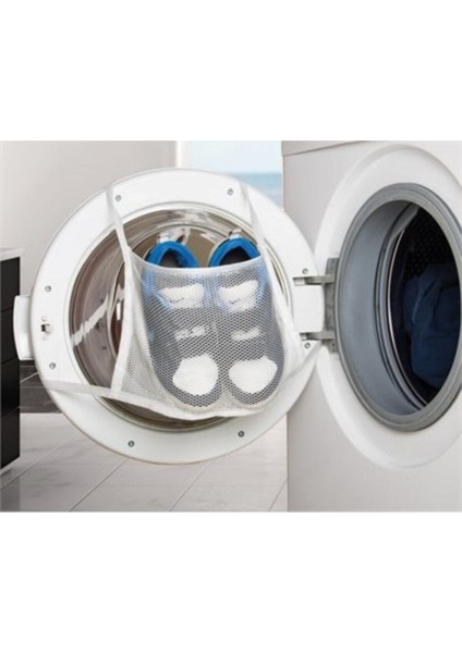 Spor Ayakkabı Yıkama Filesi | Çamaşır Makinesi Kapağına Bağlanan Koruyucu File