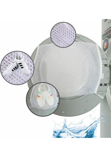 Spor Ayakkabı Yıkama Filesi | Çamaşır Makinesi Kapağına Bağlanan Koruyucu File fırsatları