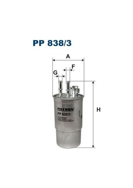 Fıltron PP838.3 - Yakıt Filtresi Mondeo 2.0 Tddı 11/00-08/01