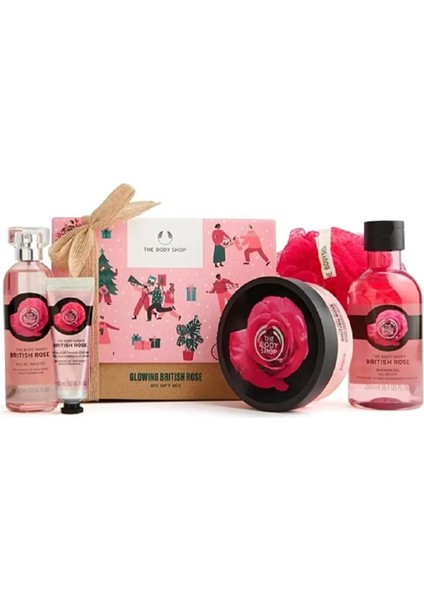British Rose Ingiliz Gülü 5'li Hediye Seti Cilt Bakım