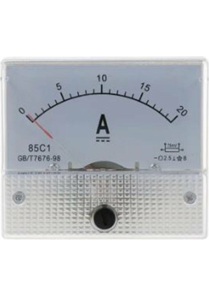 Ampermetre Analog 80X80MM 20ADC PAD-80020
