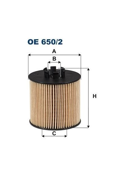 Fıltron OE650.2 - Yağ Filtresi Caddy Iıı 04 Golf Iv 00-06 -Polo-Bora-Cordoba-Leon-Toledo-Ibıza 1.4 16V-1.6 16V