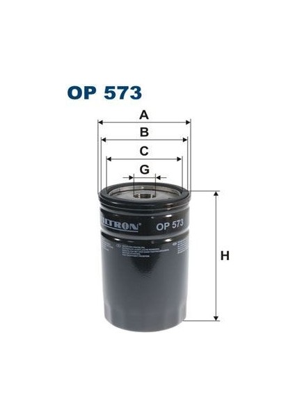 Fıltron OP573 - Yag Fıltresı Mercedes M103 W201 W124 S124 W126 R129