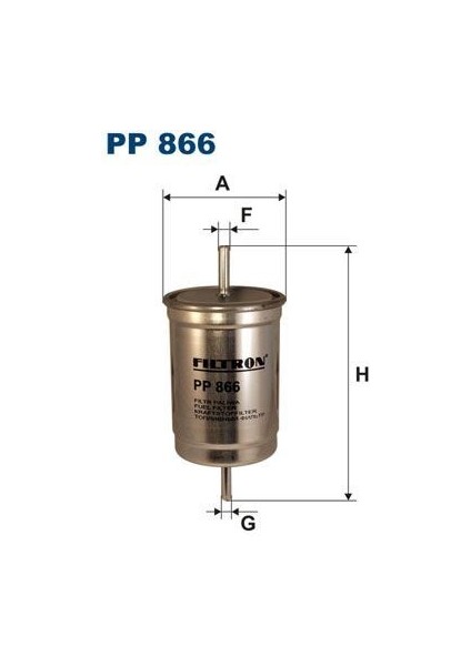 Fıltron PP866 - Yakıt Filtresi B.y Tıp Volvo 850 91-96 C70 Cabrıo Coupe 98-05 S70 97-00 V70 97-00 XC70 97-02 S90 2.9 97-98 Tırnaksız