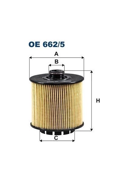 Fıltron OE662.5 - Yağ Filtresi Volvo XC40 1.5t3 2018 XC40 1.5t2 T4 T5 2019
