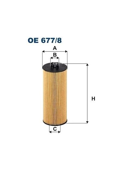 Fıltron OE677.8 - Yag Fıltresı Mercedes M278 W176 W205 C218 W213 V167 W222 R231 C190