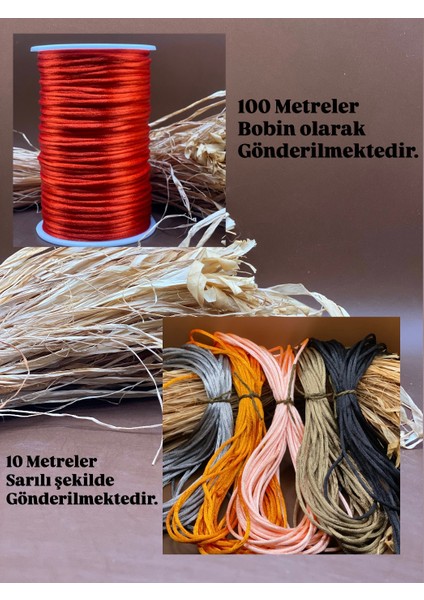 Floş Ip 2 mm (Sıçan Kuyruğu) (1 Bobin 100 Metre) Takı Aksesuar Kolye Bileklik modelleri