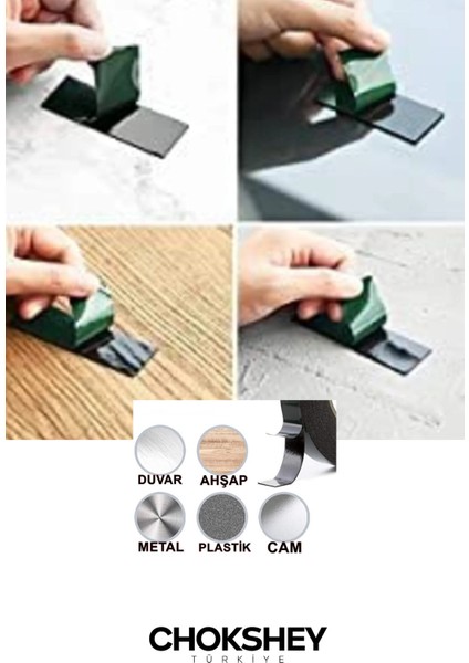 Akrilik Köpük Bant – Yeşil Siyah 10mmx10mt - 1 Adet modelleri