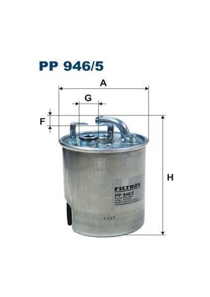 Fıltron PP946.5 - Yakıt Filtresi Jeep Grand Cherokee Iı Wj/wg 2.7 Crd 163HP 09/01-07/05