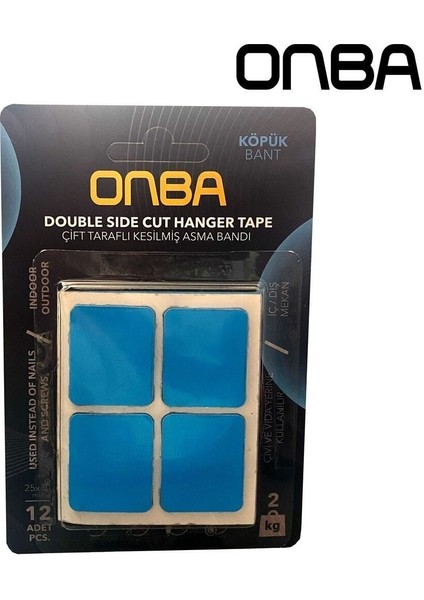 25MM x 30MM Hazır Kesilmiş Çift Taraflı Köpük Bant