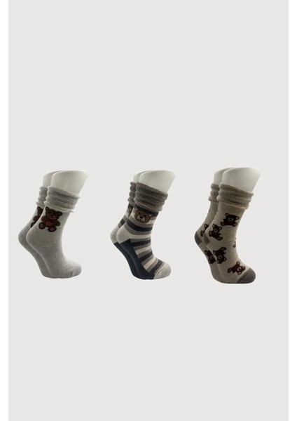 Kadın Pamuklu Kışlık İçi havlu Soket Çorap 3'lü Paket fiyatları