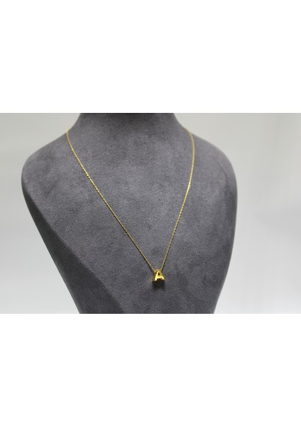 14 Ayar Altın A Harfi Kolye Ucu ve Zinciri fırsatları