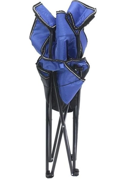 Quatro Bardaklı Katlanır Kamp Sandalyesi (Mavi)