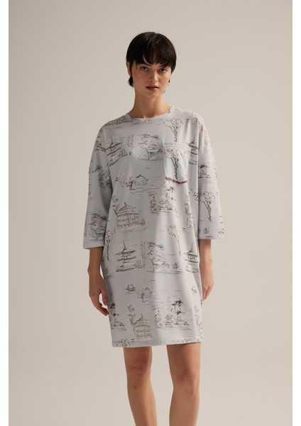 Kadın Pamuklu Uzun Kollu Gecelik fiyatları