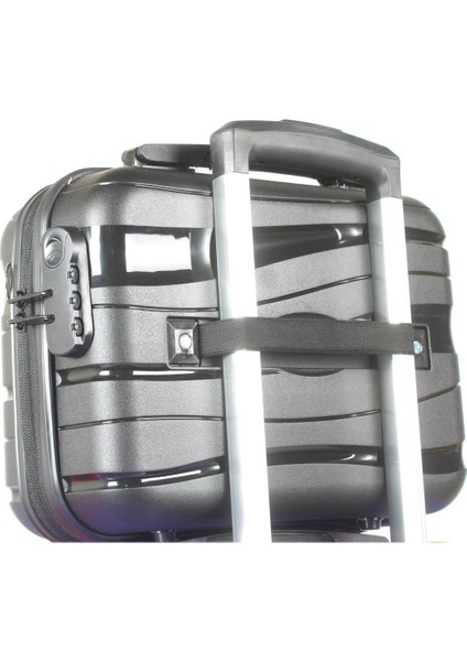 Şık Siyah Çok Bölmeli Makyaj Çantası, Taşıması Kolay ve Çekici Tasarım fiyatları