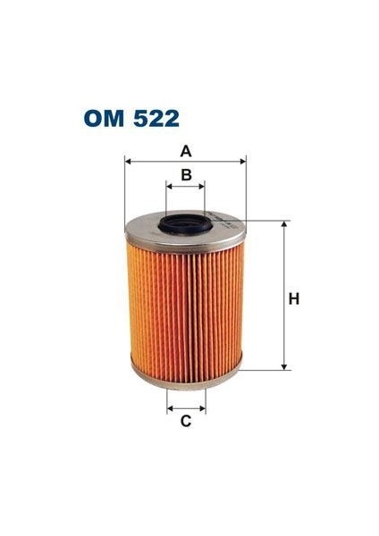 Fıltron OM522 - Yag Fıltresı Bmw M50 E34 90 95 E36 91 97