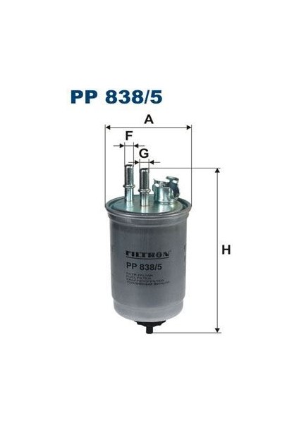 Fıltron PP838.5 - Mazot Fıltresı Connect 1.8tdcı 75PS 02 05 Focus 1.8tdcı 75PS -90PS 01 05