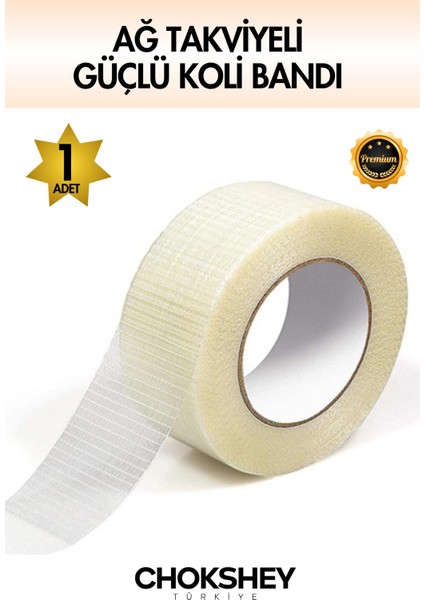 Lifli Bant Takviyeli Enine Boyuna 25MMX50MT - 1 Adet