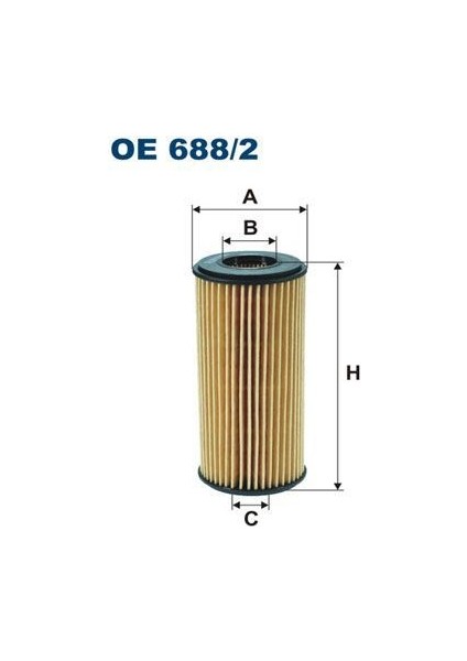 Fıltron OE688.2 - Yağ Filtresi A3-A4 1.8 Tfsı 2012 A5 1.8 Tfsı 07 Q5 2.0 Tfsı 2012