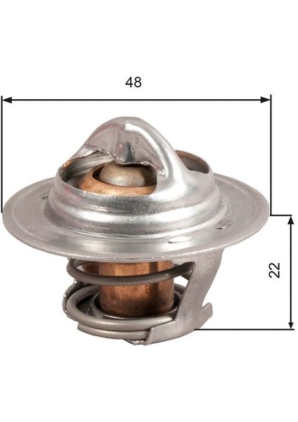 Termostat 92C Corsa A-B-Astra F-G-Vectra A-B-Ascona C-Kadett E-Cıelo-Lanos