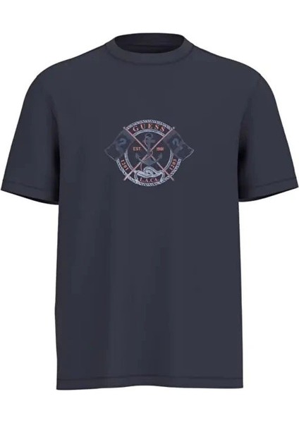 Marina Erkek Lacivert Regular Fit T-Shirt M5YI62K8FQ4-G7V2