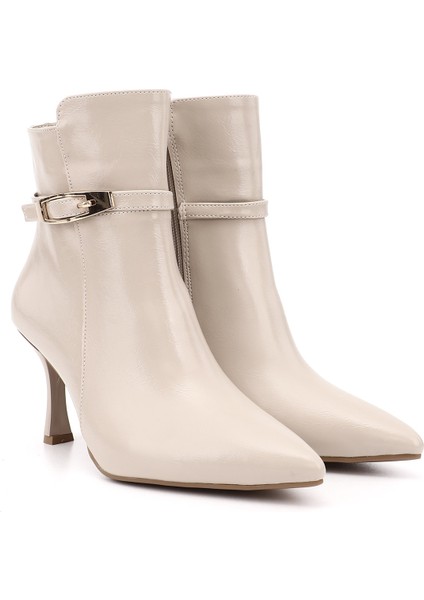 Kadın Ten Fermuarlı İnce Topuklu Bot fiyatları