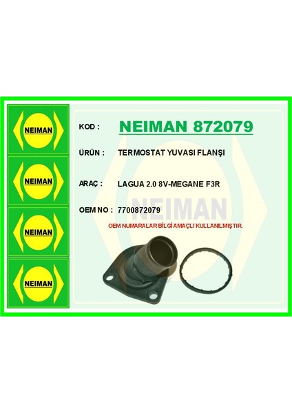 Termostat Yuvası Flanşı Lagua 2.0 8V-MEGANE F3R