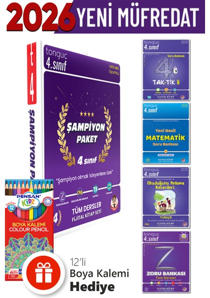 4. Sınıf Şampiyon Paket + Hediyeli