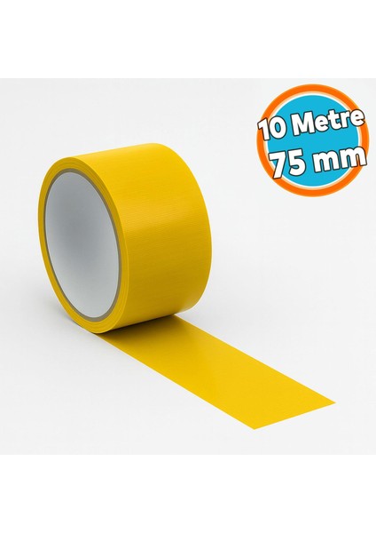 Tamir Bandı Sarı 75 mm x 10 mt Çok Amaçlı Güçlü Yapışkanlı Suya Dayanıklı Onarım Yalıtım Bandı
