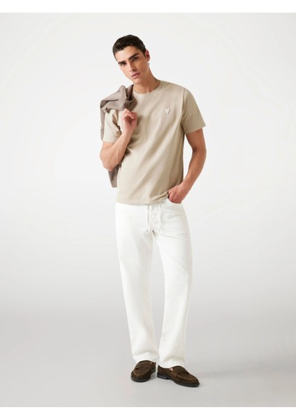 Ss Cn Patch Erkek Bej Regular Fit T-Shirt M4YI0AKCCM1-G1CA fiyatları