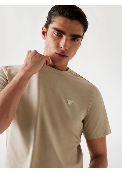 Ss Cn Patch Erkek Bej Regular Fit T-Shirt M4YI0AKCCM1-G1CA fırsatları