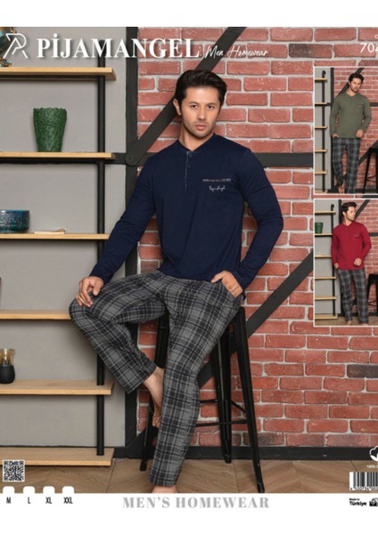 Pijamangel 7042 Kodlu Erkek Pijama Takımı