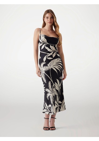 New Akilina Kadın Çok Renkli Elbise W5GK85WH9C2-PJ1S