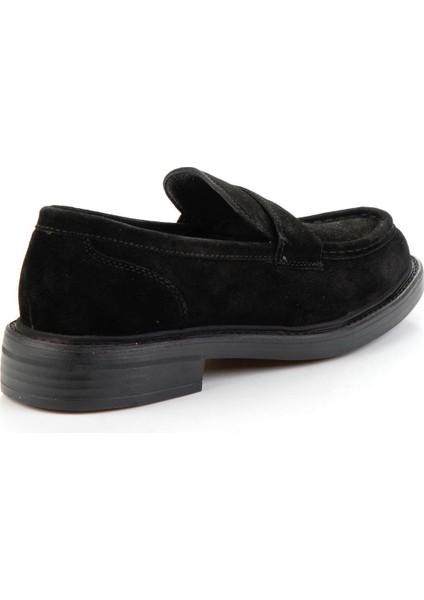Siyah Hakiki Deri Erkek Loafer Ayakkabı E01905003602 modelleri