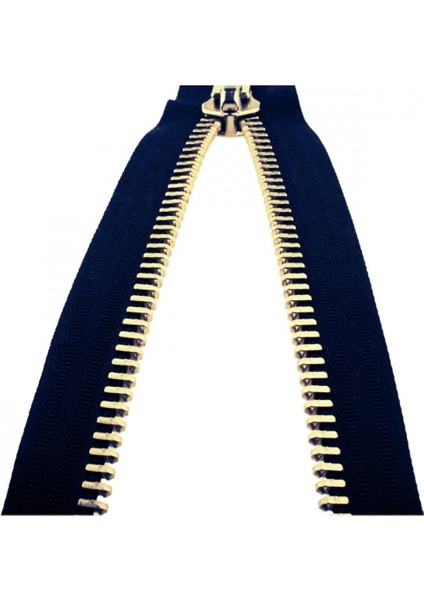 Demir Dişli Çanta Fermuarı En 3 cm Petrol Mavisi