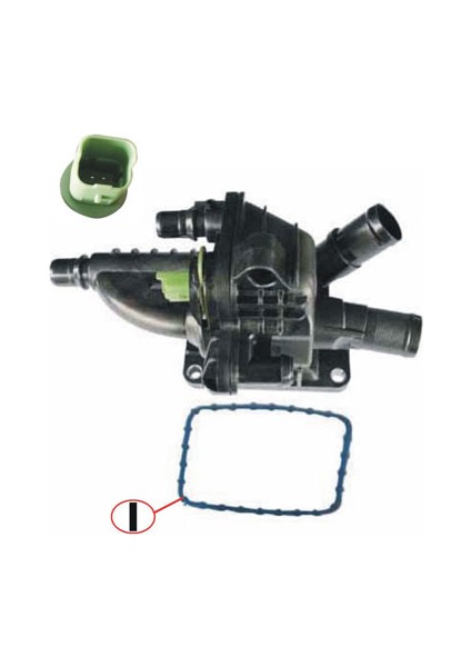 Termostat Gövdesi Komple 207-208-301-308-508-PARTNER-BERLINGO-C3-C4-C5-DS3-C-ELYSEE 1.6hdi (83C)