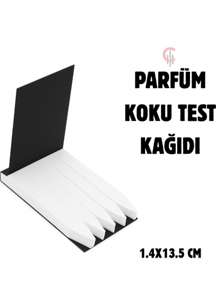 Parfüm Koku Test Kağıdı 100 Adet Premium Siyah Kapaklı