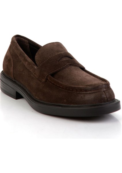 Kahve Hakiki Deri Erkek Loafer Ayakkabı E01905003602 fiyatları