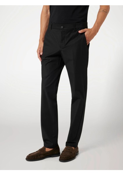 Myron Erkek Siyah Slim Fit Pantolon M4YB01WG9Z2-JBLK