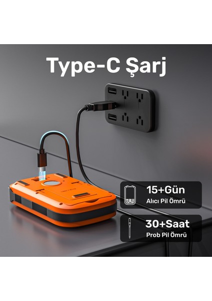 TP863B 2problu Zamanlayıcılı 610M Kablosuz Barbekü/mangal Profesyonel Pişirme Termometresi modelleri