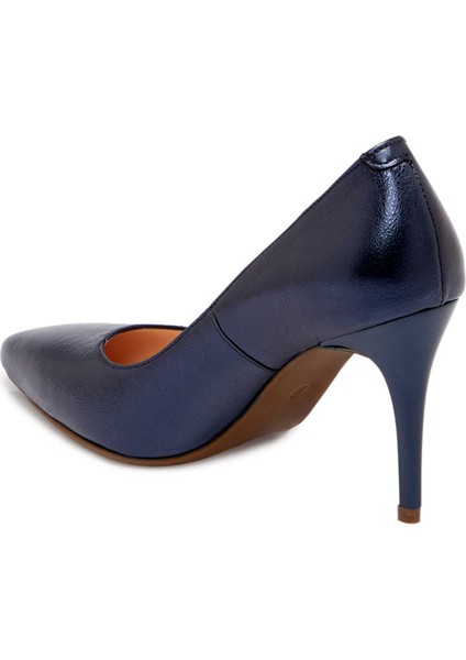 Lacivert Hakiki Deri Kadın Stiletto - K24S1AY67599-U2K fiyatları