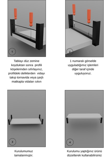 Monitör ve Laptop Yükseltici Stand 50x20 cm Ergonomik Masaüstü Sehpa Organizer Ofis ve Ev İçin Dayanıklı Masaüstü Organizer fiyatları